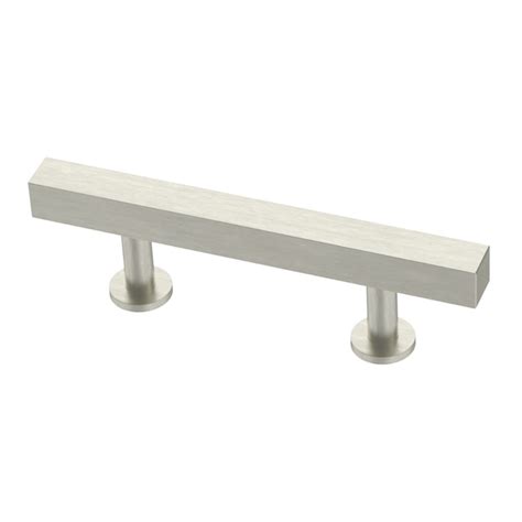 brainerd 64mm center-to-center stainless steel square bar cabinet pull|Cabinet Pulls .